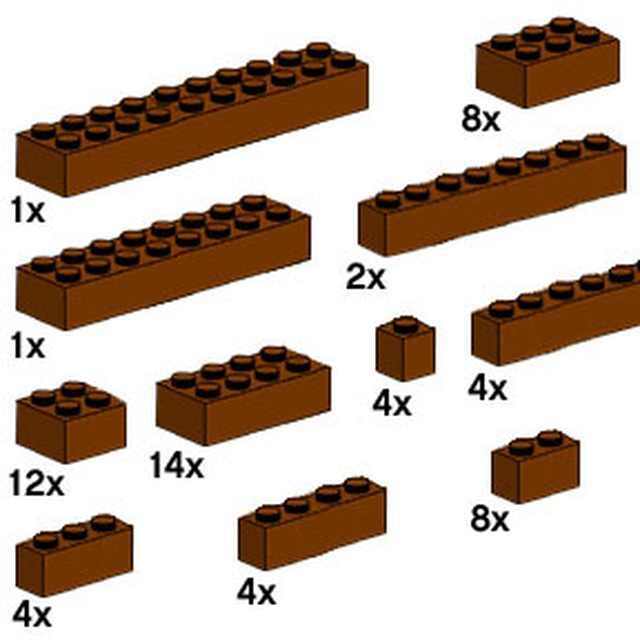 10147-1 Assorted Brown Bricks