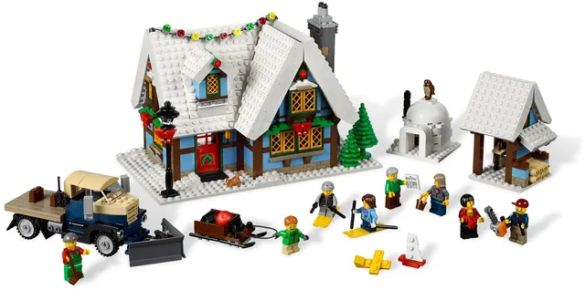 10229-1 Winter Village Cottage