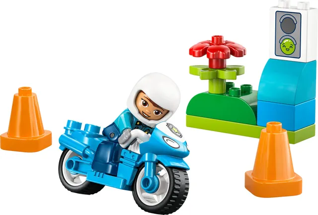 10471-1 Blue Police Motorcycle