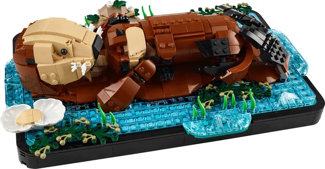21366-1 Floating Sea Otters