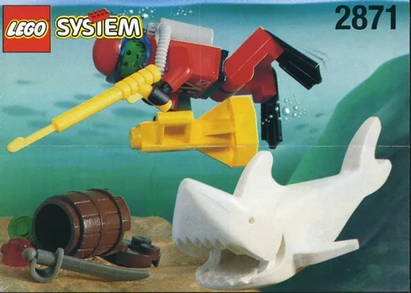 2871-1 Diver and Shark