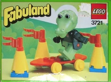 3721-1 Clive Crocodile on Skateboard