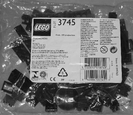 3745-1 Locomotive Black Bricks