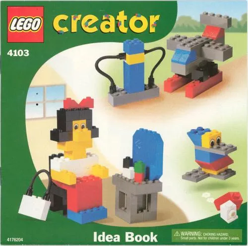 4103-1 Fun with Bricks {small red bucket}
