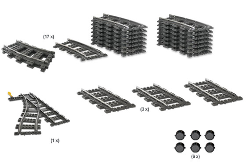4206-1 9V Train Switching Track Collection