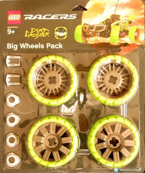 4286025-1 Big Wheels Pack Dirt Crusher (Green)