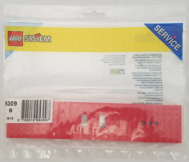 5309-1 Wagon Plate, Red (6 x 28)