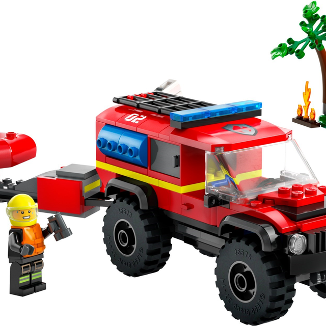 60412-1 4x4 Fire Engine with Rescue Boat