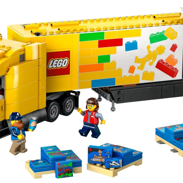 60440-1 Yellow Delivery Truck
