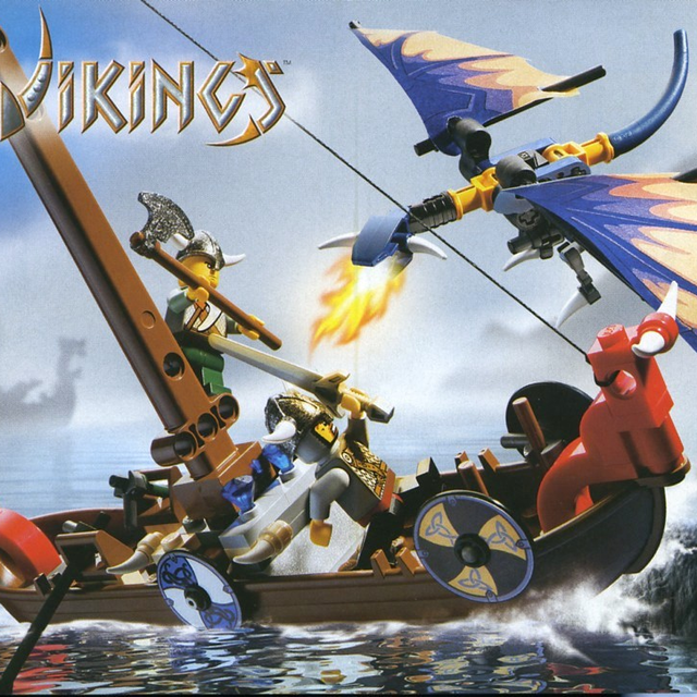 7016-1 Viking Boat against the Wyvern Dragon