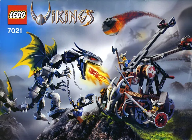 7021-1 Viking Double Catapult versus the Armored Ofnir Dragon