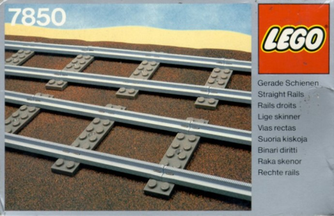 7850-1 8 Straight Rails Gray 4.5v