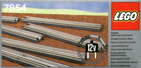 7854-1 8 Straight Electric Rails Gray 12v