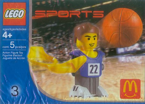 7917-1 McDonald's Sports Set Number 3 - Blue Basketball Player #22