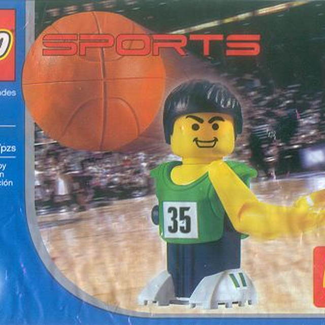 7918-1 McDonald's Sports Set Number 8 - Green Basketball Player #35