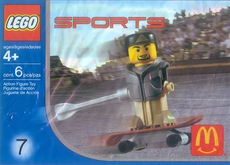7921-1 Gray Vest Skateboarder