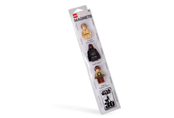 852086-1 Star Wars Magnet Set: Darth Maul, Anakin and Naboo Fighter Pilot