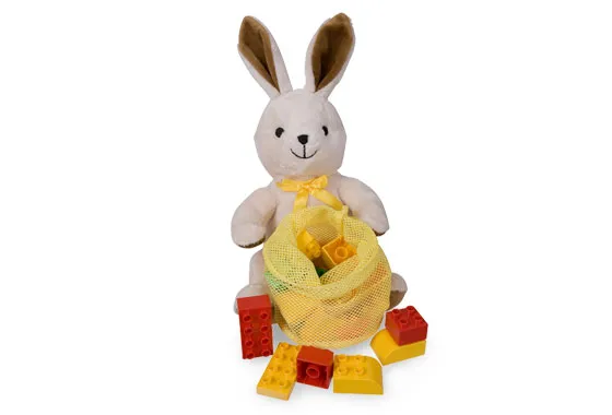 852217-1 Plush Bunny with Bricks