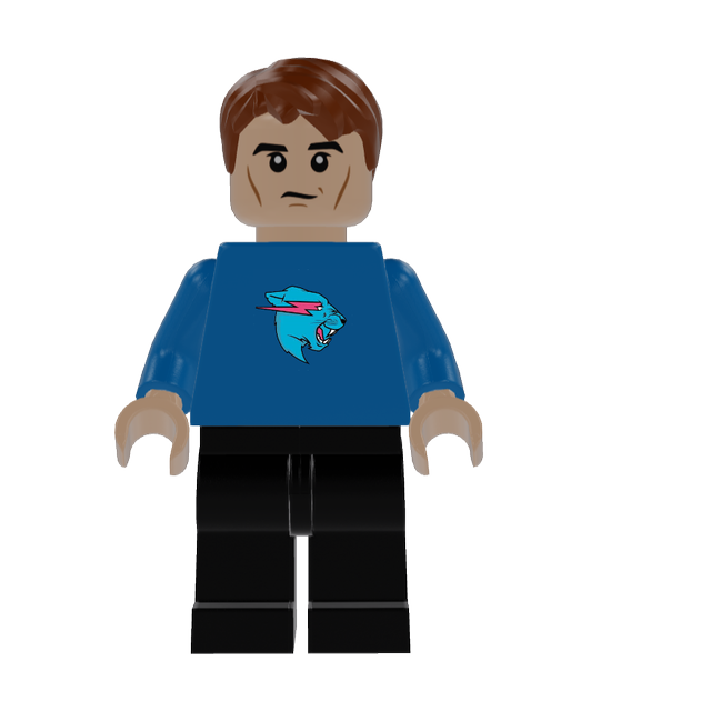 MrBeast LEGO Minifigure