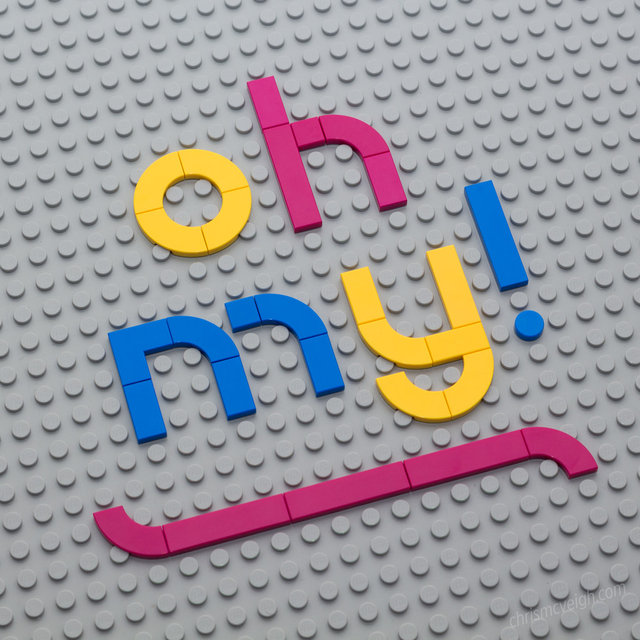 Designing typography with LEGO